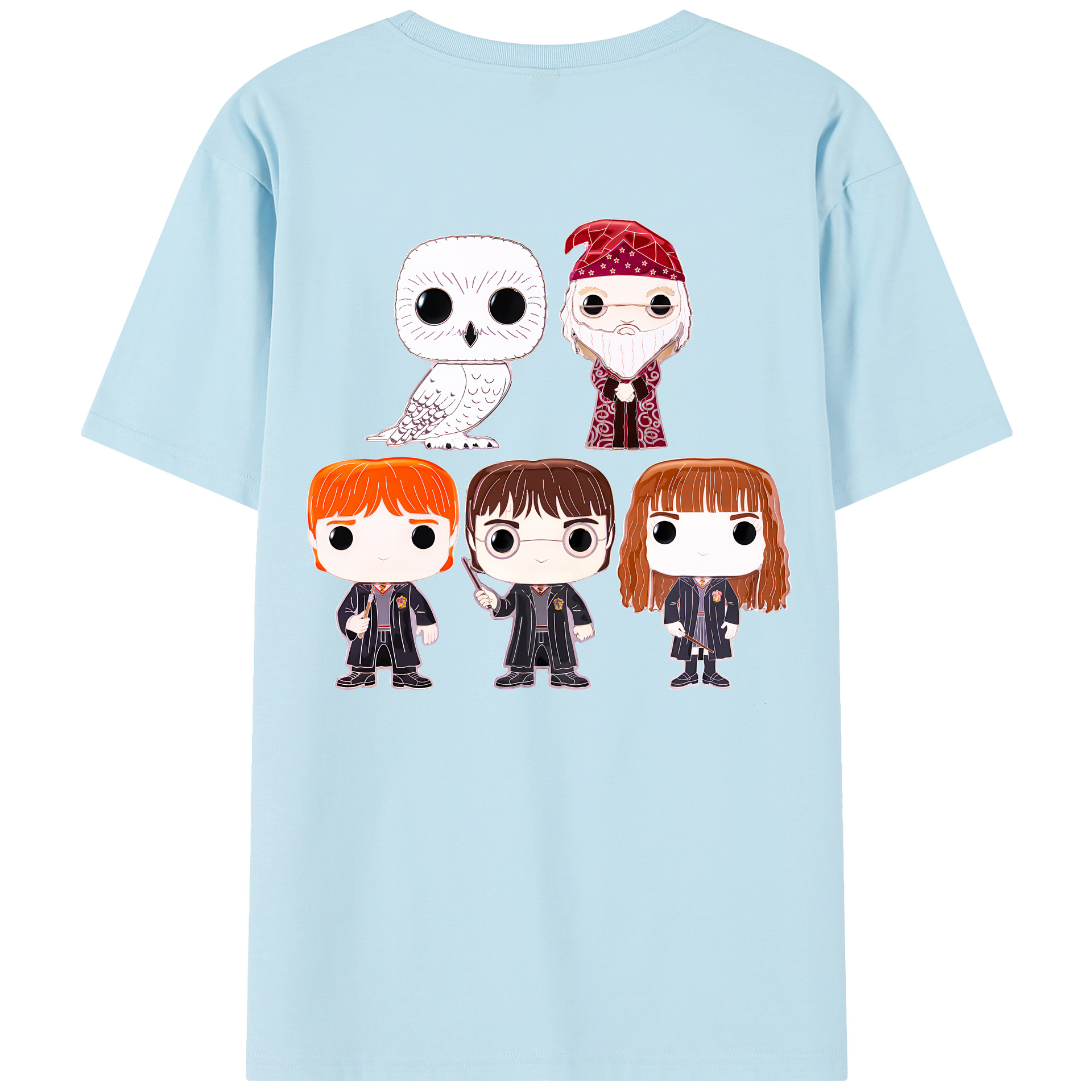 （画像用） Harry Potter ハリー・ポッターシリーズ 綿100％半袖Tシャツ（背面プリント）